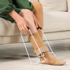 Stocking Donner – Compression Sock Aid for Seniors, Adaptive Dressing Helper for Putting on Socks, Medium Calf Tool (<18") Fits JOBST, SB SOX, CHARMKING