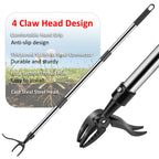 Weed Puller Tool - Adjustable Upright Weeder, 4 Claw Long-Handled Weeding Tool, No Need to Bend or Kneel to Weed Easily, Weeding Tool for Garden, Lawn, Farm and Courtyard