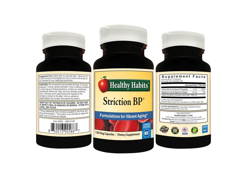Healthy Habits StrictionBP Bottle 120 Veg Capsules