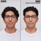 Redken Brews Cream Pomade For Men - Styling Cream with Medium Hold, Natural & Smooth Finish With Low Shine, For All Hair Types