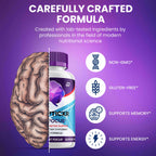 Indelo SynapticXR Brain Supplement Capsules – Synaptic XR All-Natural Maximum Strength Formula for Focus Pills, SynapticXR Support and Reviews (3 Pack – 180 Capsules)