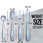 Weighted silverware for hand tremors for Parkinsons, Arthritis | Heavy utensils for tremors | Weighted eating utensils | Gifts for parkinsons & Artritis.