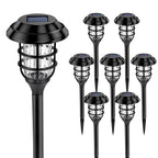 SOLPEX Solar Lights for Outside, Solar Outdoor Pathway Garden Lights Waterproof, Solar Powered Landscape Lighting for Yard, Garden, Pathway, Patio, Porch, Walkway, Driveway, 8 Pack(Cold White)