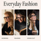 CCVOO 2.0 Reading Glasses for Women, Stylish Eyeglasses, Blue Light Readers for Women, Computer Eye Glasses, Cheaters