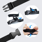 S SYDIEN 10Pcs Tie Down Straps Black Adjustable Nylon Strap with Buckles 1" x 47" (3.9ft) Straps with Quick Release, Lashing Strap for Backpacking, Outdoor Activities