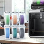 AMZPro Filament Storage Box - 6 Pack Filaments Container for 3D Printing Filaments Sealing and Protection - Portable Filament Storage with Desiccant,Water-Proof and Dust-Proof 4.0L(9.03 * 8 * 3)