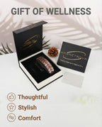 MagnetNova Ultra Strength Magnetic Bracelets for Men, 99.99% Pure Copper Bracelet with 5000 Gauss Magnets, Adjustable Size with Sizing Tool & Gift Box (Copper-21mm)