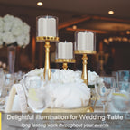 TECHLONG Flameless Candles Battery Operated with Remote Timer, 3D Moving Flame Flickering, Last 600+ Hours Battery Candles, 3" x 3" Ivory Real Wax Electric LED Candle for Wedding Party, Set of 2