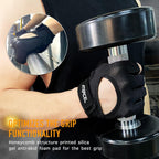 ATERCEL Weight Lifting Gloves Full Palm Protection, Workout Gloves for Gym, Cycling, Exercise, Breathable, Super Lightweight for Mens and Women(Black, L)