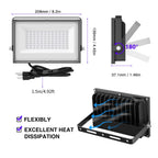 Onforu 60W LED Black Light, Blacklight for Glow Party with Plug, 2 Pack