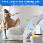 Msvvko Toilet Bowl Cleaner Tablets 40 Pcs, Septic Safe Automatic Toilet Tank Cleaner with Sustained-Release Technology, Powerful Long-Lasting Blue Tabs for Bathroom Stain Remover & Deodorizer