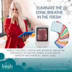 Fresh Products ourfresh 2 Air Freshener Replace Metered Aerosol with Dry Fragrance 30 Day Use Medium Sized Spaces Light Activated Battery Operated Refill Reminder White Dispenser 1 pk