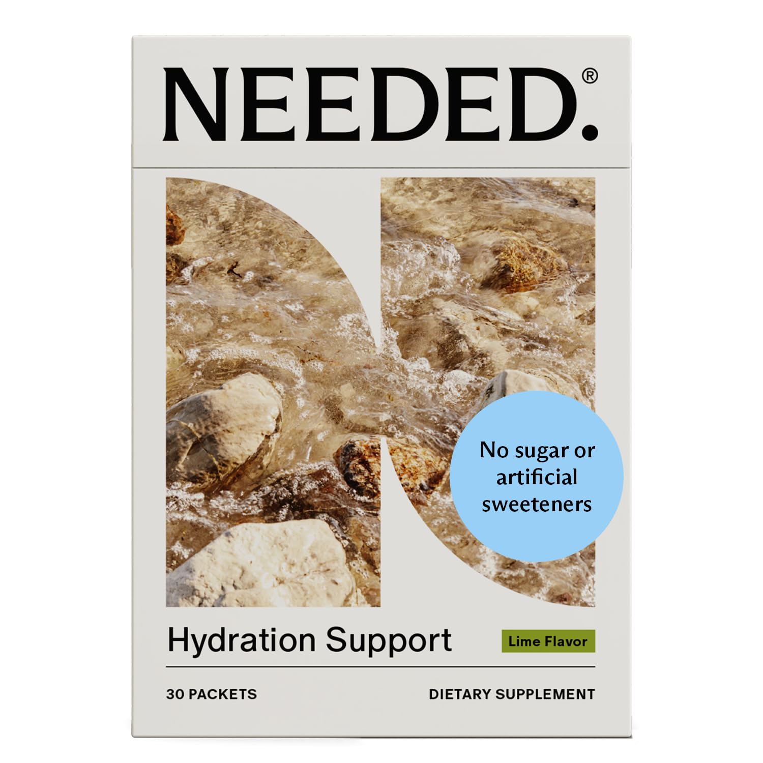 Needed. Hydration Support with Electrolytes & Trace Minerals – Electrolytes for Pregnancy & During Lactation - 30 Hydration Packets Lightly Sweetened with Hint of Lime