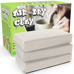 Premium Air Dry Clay for Kids - Natural Pottery Modeling Clay, 3.3lbs Arts & Crafts Supplies for School Classrooms, Kids Toy Gift for Christmas, White