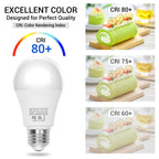 Boxlood Dusk to Dawn LED Outdoor Light Bulb, 12W Supper Bright A19 Dusk to Dawn Light Bulbs, Auto on/Off Photocell Automatic for Indoor Outdoor, 6000K, 6 Pack