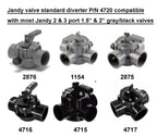 ATIE Pool Valve Diverter Kit 4720 Replacement for Jandy 2 Port or 3 Port Never Lube Pool Diverter Valve Standard Diverter 4720 (2 Pack)