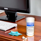 AUDIO - WIPES Cleaning Towelettes - Large Canister (160 Wipes) and Liberty Hearing Aid Battery Keychain