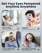 Heated Eye Mask - Cordless Eye Mask for Dry Eyes, FSA-HSA Eligible, Eye Relief, Improved Sleep, Washable Eye Heating pad for Travel and with Replaceable Shell