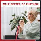 BigAlex Folding Walking Cane with LED Light,Pivoting Quad Base,Adjustable Walking Stick with Carrying Bag for Man/Woman (Alloy Base)