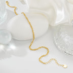KYAYE 14K Gold Anklets for Women Ankle Bracelet for Women Singapore Chain