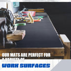 Drydiet 1 Pcs Work Bench Mat Top 24 x 48, PU Leather Tool Box Drawer Liner Tool Box Mat, Cuttable Workbench Pad, Easy Clean, Scratch Resistant Non-Slip Pad, Protect Workbench Tabletop Countertop