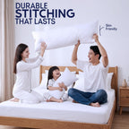 DOWNCOOL Large Body Pillow Insert- Breathable Full Body Pillow for Side Sleeper - Soft Long Bed Pillow for Adults - 20 x 54 inch (White)