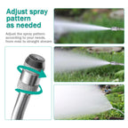 VANPET All Metal Sprayer Wand,1/4" & 3/8" & 1/2" Hose Fittings Sprayer Wand Replacement, Stainless Steel Sprayer Wand with Shut off Valve & 2 Hose Clamps (29 Inches Sprayer Wand)