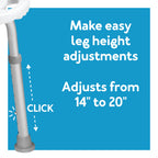Carex Shower Chair With Back, Bath Chair and Shower Seat For Elderly, Handicap, and Disabled, 350lbs, Easy Assembly
