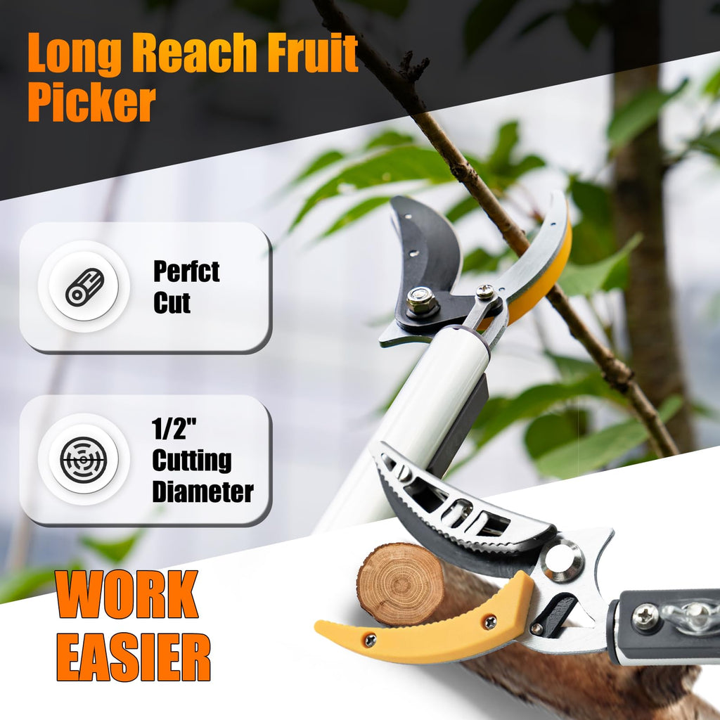 4.6-10 Ft Tree Trimmers Long Handle Pruner with Long Reach Tree Pruner Saw