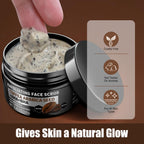 JVR Face Scrub for Men, Facial Scrub for Deep Exfoliating, Cleansing Blackheads, Ingrown Hair, Pre-shave Soften, Organic Formulated with Coffee Extract, AHA and BHA Face Exfoliator (8.46 oz)