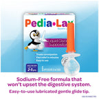 Pedia-Lax Liquid Glycerin Suppositories for Kids Ages 2-5, Gentle Constipation Relief Laxative for Children, 6 Count, Pack of 24