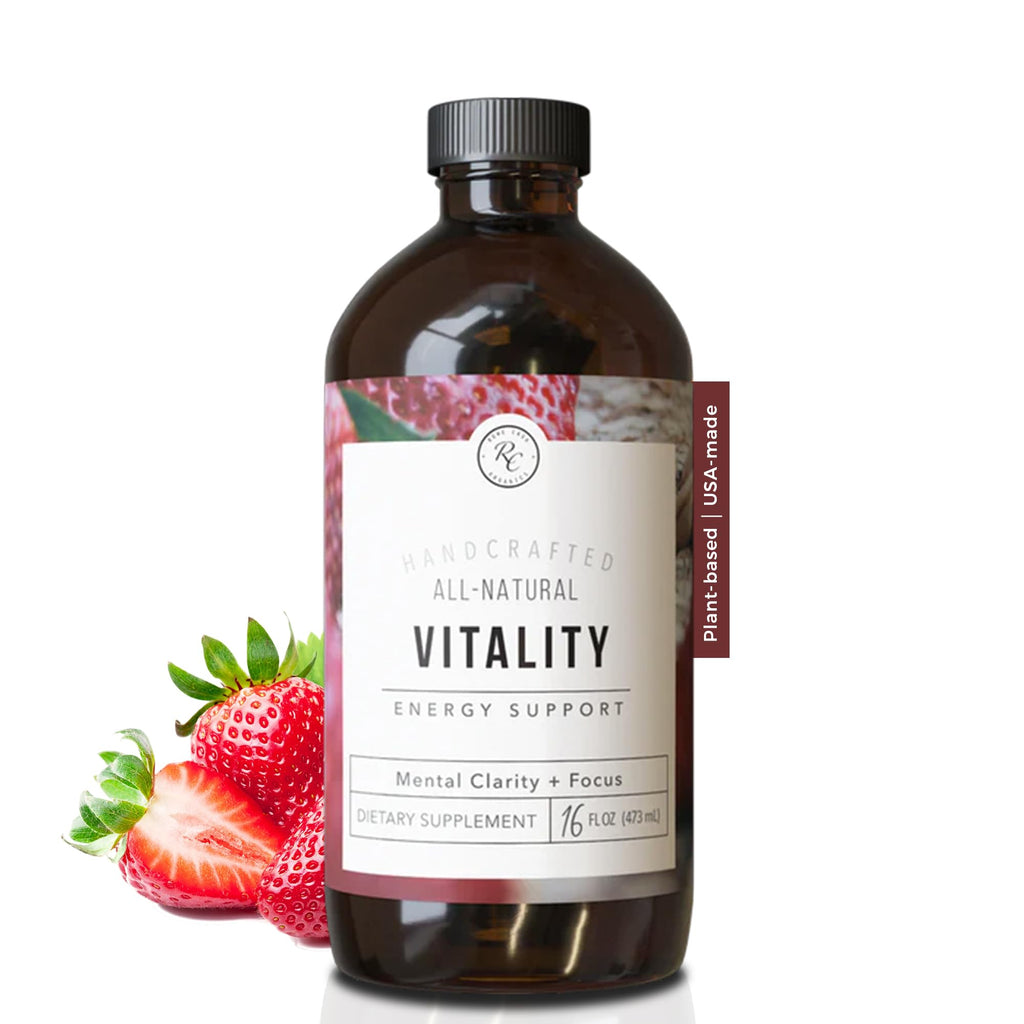 Rowe Casa Organics Vitality Energy Support with Strawberries, 16 Fl Oz