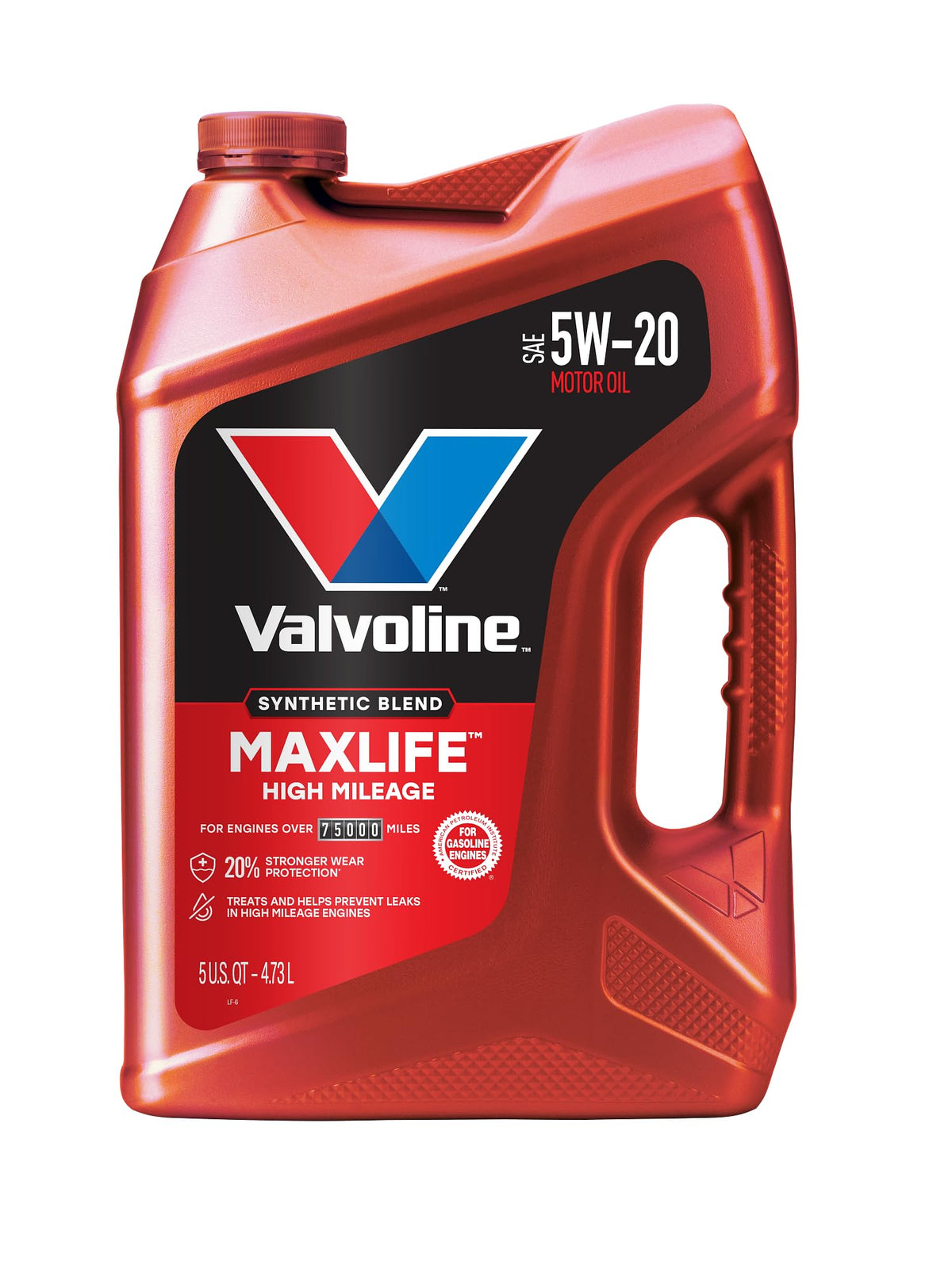 Valvoline MaxLife High Mileage 5W-20 Synthetic Blend Motor Oil 5 Quart