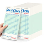 ZPARIK 20 Pack/1000 Tickets Guest Checks Books for Servers, Green