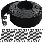 50 FT Landscape Edging No Dig [Extra Tall 4 Inch High] with 45 Spikes, Heavy-Duty Plastic Garden Edging Border