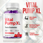 (3 Pack) Vital Pump XL Gummies, Official VitalPumpXL Gummys with All Natural Ingredients, Advanced Formula Support Supplement with Max Strength Premium Vitamins for Your Active Lifestyle (180 Gummies)