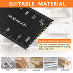 AIFICUT 55 PCS Oscillating Saw Blades Quick Release Universal oscillating Tool Blades Wood Plastics and Metal Multitool Blade Kits for Wood fit Dewalt Rockwell Milwaukee Makita Ryobi
