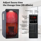 Veloqore Dry Infrared Sauna, Saunas Box with Red Light Therapy for Relaxation, Detox and Muscle Relief, 9 Levels Up to 140°F Personal Indoor Saunas Tent, Portable Sauna for Home, Bedroom, Living Room