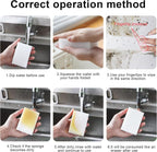 SmilePowo 100 Pack Magic Cleaning Sponges Eraser,Premium Melamine Sponge Foam Cleaning Pads, Dish Sponges,Household Cleaning Scrub Sponge for Kitchen, Bathroom, Furniture, Floor Wall Cleaner(White)