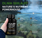 DLNIA Shilajit 9-in-1 Capsules – Organic Himalayan Complex with Ashwagandha, Sea Moss, Turmeric & More – Vegan, Lab-Tested, Immune & Energy Support for Men & Women – 90 Capsules