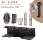 Hair Dryer Holder for Shark Flex Style, Wall Mount Holder Compatible with Shark FlexStyle, Curling Wand Organizer, Rack with Cord Hanger for Accessories Curlers Brushes Diffuser and Attachments