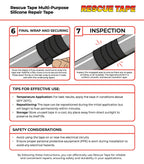 Bond It Rescue Tape, Self-Fusing Silicone Repair Tape, 1 in x 12 ft, Black