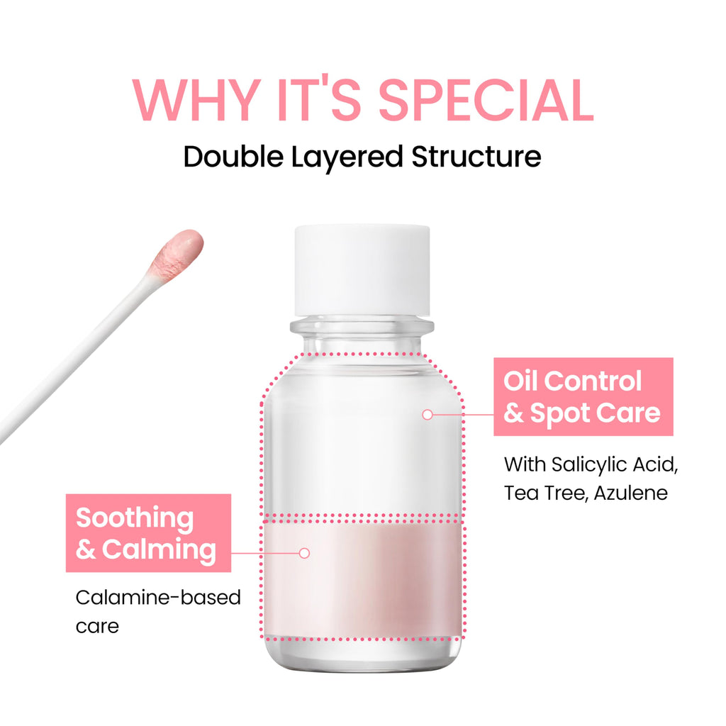 NEOGEN A-Clear Soothing Pink Eraser, Spot Care, Blemish Care, Korean Skin Care, Pink Pimple Drying Power, Calamine Powder, Nighttime Spot for Face and Skin (0.50 Fl Oz)