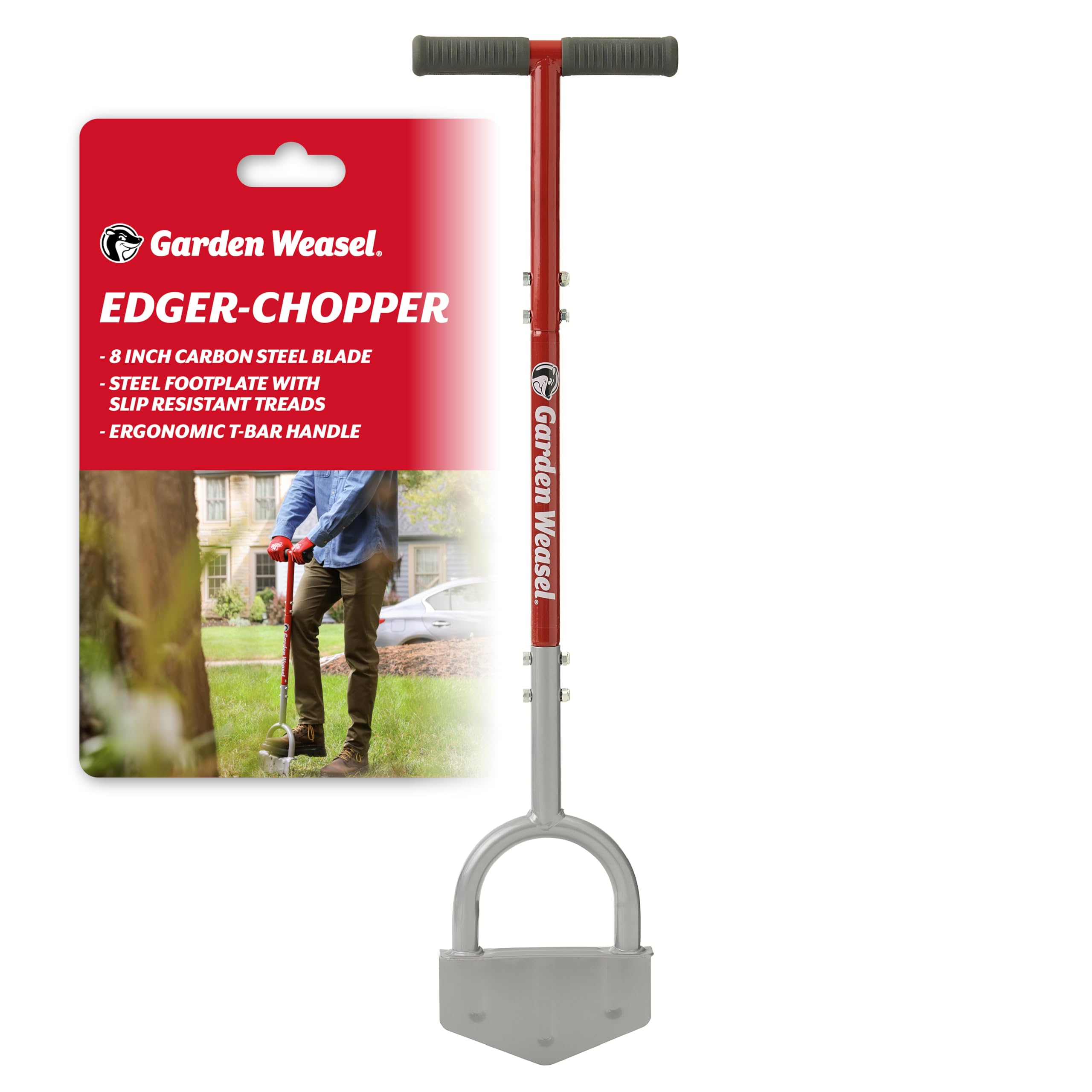 Garden Weasel Edger Chopper Lawn Tool for Garden Beds Sidewalks Patios