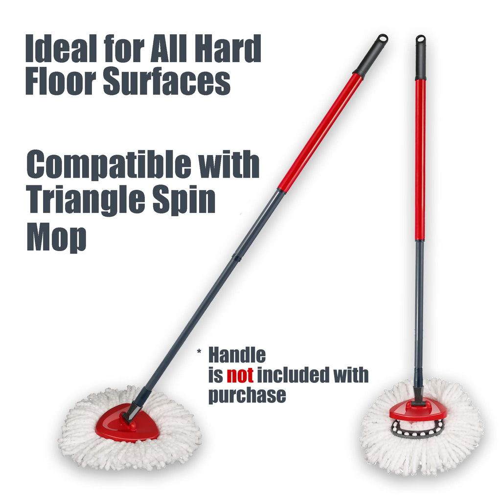 homsis 6 Pack Mop Head Replacement Compatible with O Ceda EasyWring Spin Mop Replace Refills for Ocedar, Deep Cleaning Machine Washable and Easy-to-Replace