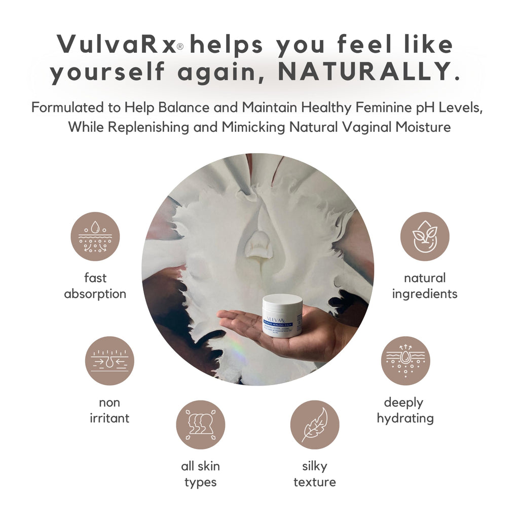 VulvaRx Intimate Moisturizing Balm for Vulvar Skin Care, Organic, Estrogen-Free, 2 oz