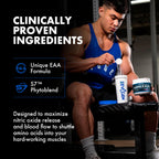 Evogen Amino K.E.M. - EAA & BCAA Powder Pump Volumizer | BCAAs Amino Acids Supplement for Blood Flow, Muscle Growth, & Hydration | Blueberry Apple | 30 Servings