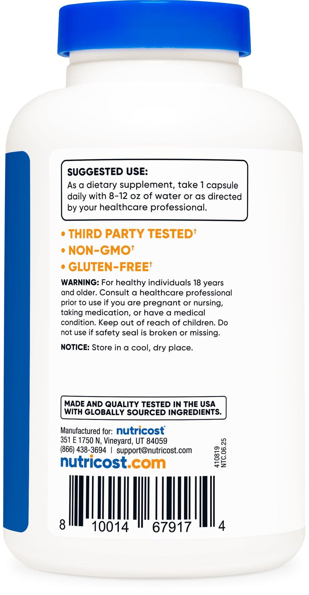 Nutricost Bitter Melon 600mg, 180 Capsules (3 Bottles)