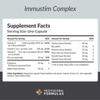 Professional Formulas Immustim Complex - Lyophilized Glandulars with Synergistic Support for Immune Health, Respiratory Health, and Normal inflammatory Balance - Hypoallergenic, Gluten Free, 60 Caps