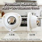 Heavy Duty Self Adhesive Furniture Casters 4 Pack Stick-On Swivel Wheels